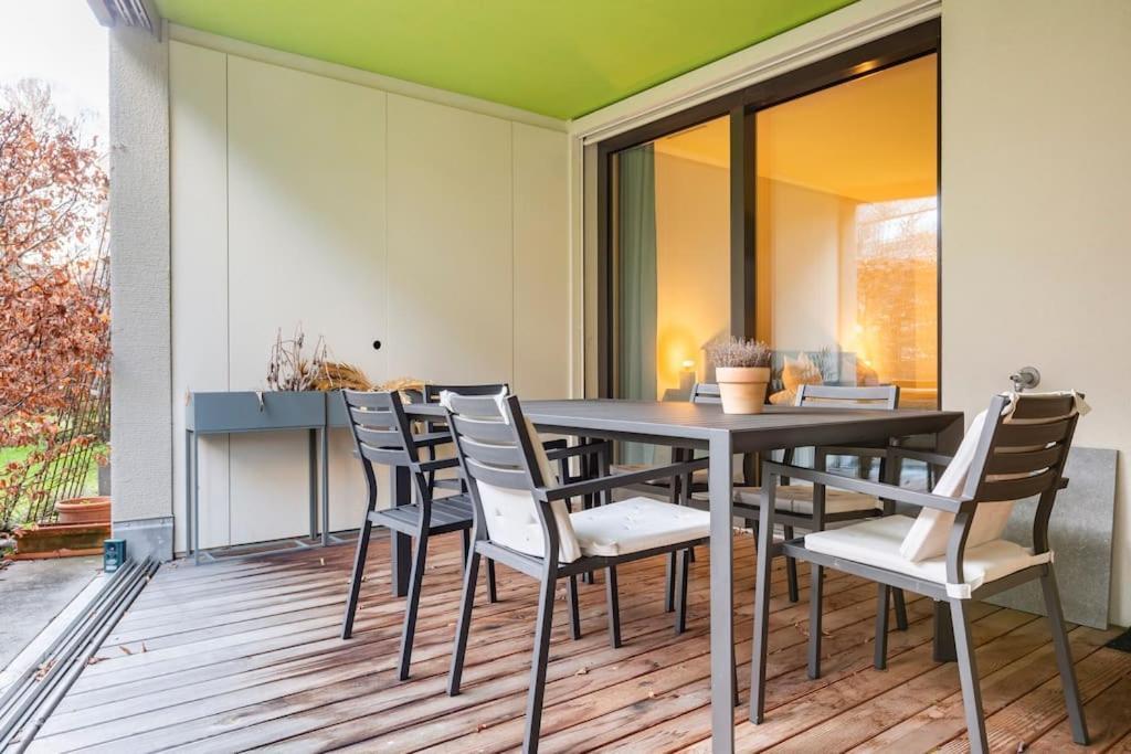 Luxus Wohnung Mit Garten 취리히 외부 사진